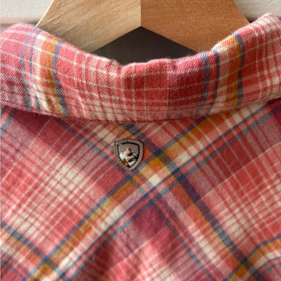 Kuhl Trailside Women’s plaid long sleeve button up shirt Hiking Camping Medium - Picture 5 of 9
